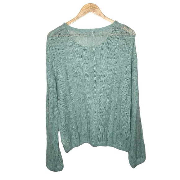 Free People Angel Soft Pullover Sweater Sage Green Medium - Picture 9 of 16